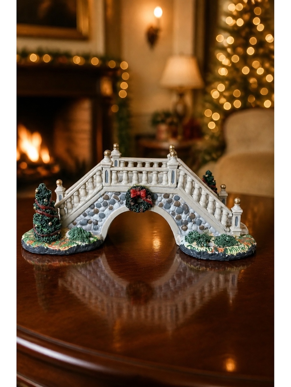 Lemax Village Collection Footbridge Christmas Bridge Table Accent Decor 2006